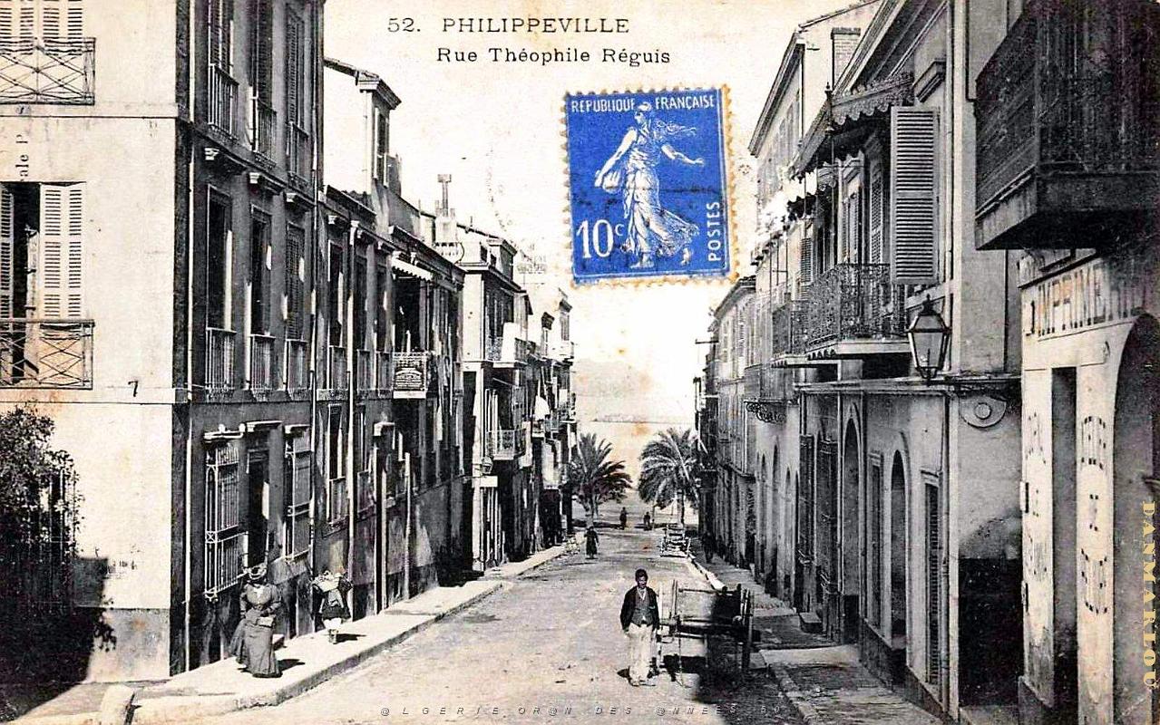 2551- Philippeville - Rue Theophile Reguis - 1910.jpg